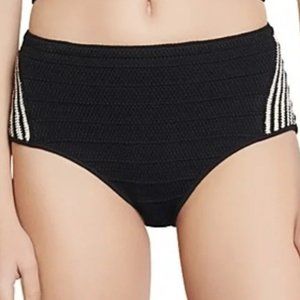 Sandro | Two Tone Crochet Culotte Bikini Shorts